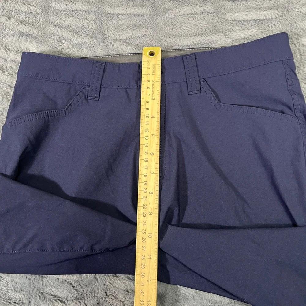 Eddie Bauer Mens Tech‎ Pant 32x28 Navy Blue Nylon Spandex Stretch Hiking 1423671